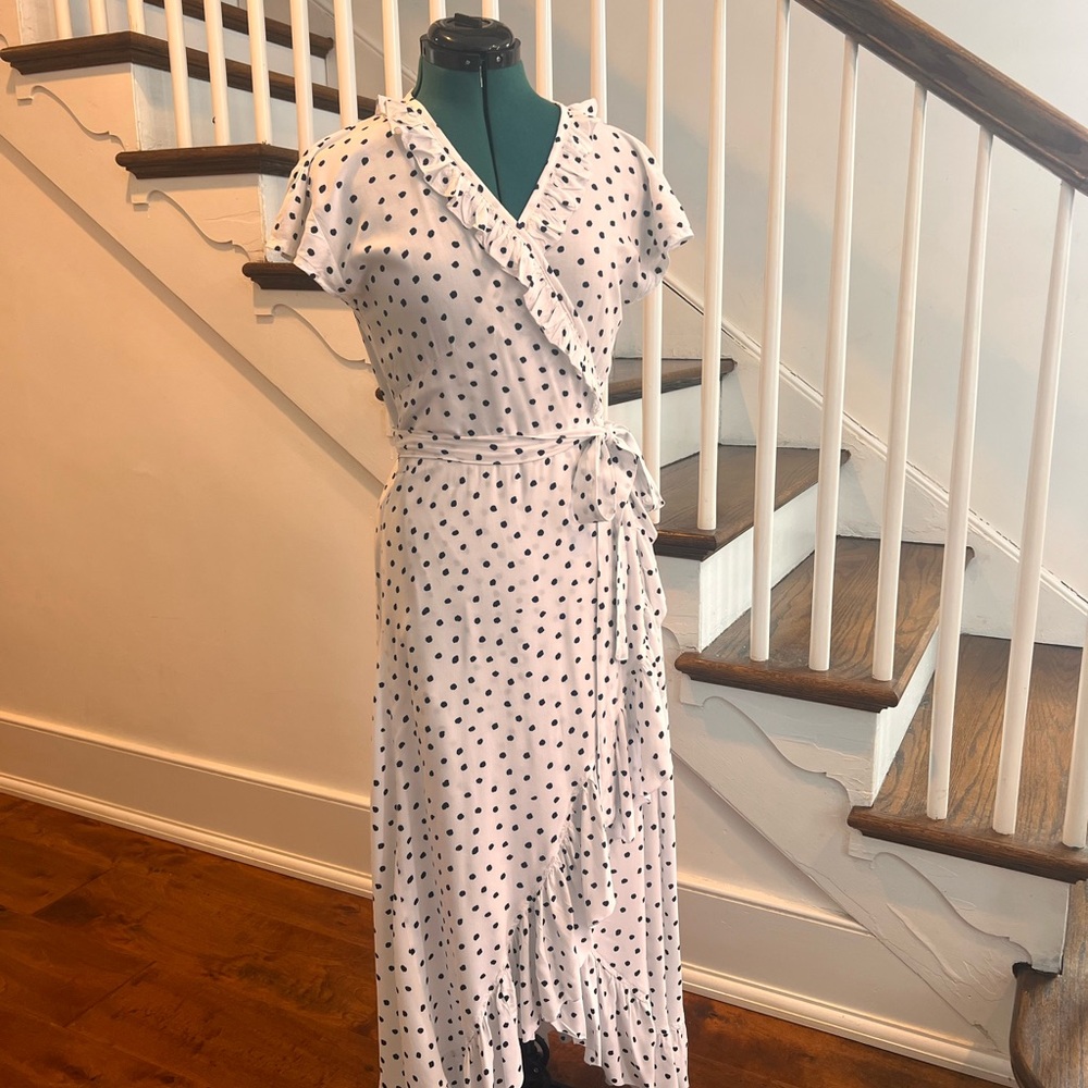 Polka Dot Wrap Dress